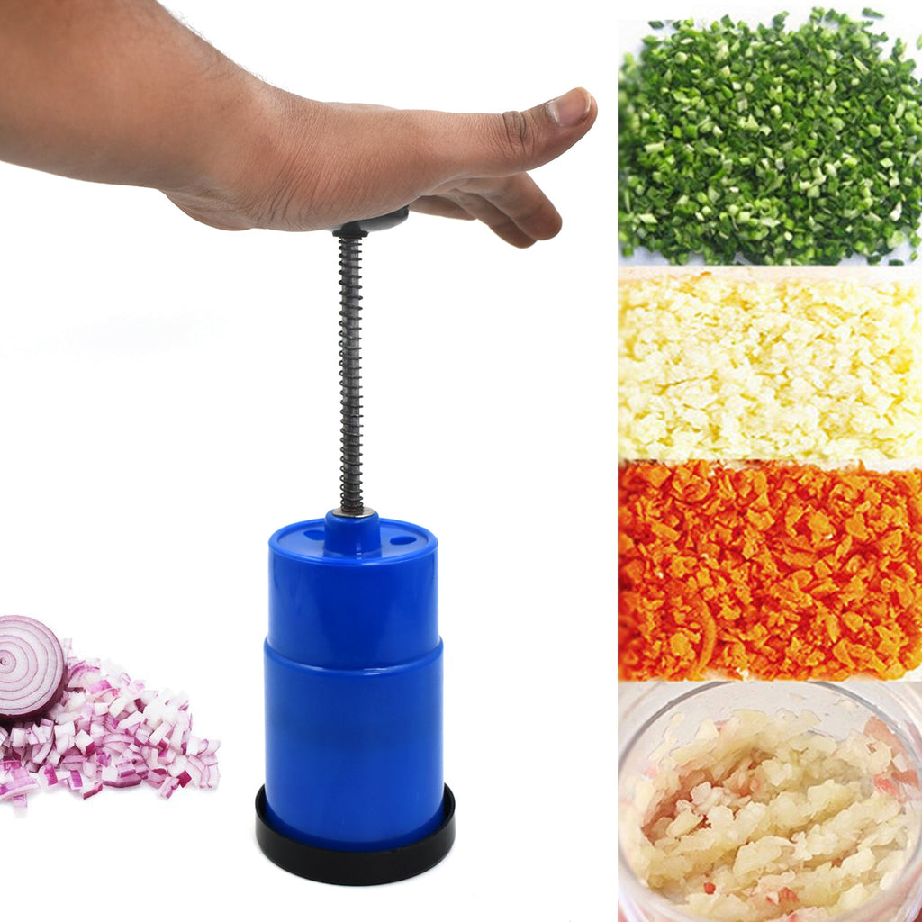 Onion Vegetable Hand Press Cutting Chopper (1 Pc  Mix Color)