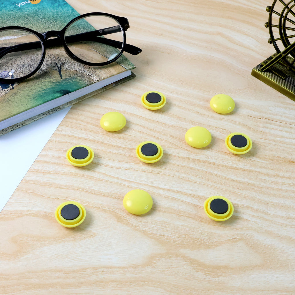 Strong Round Fridge  Whiteboard Magnet - (10 Pc Set)