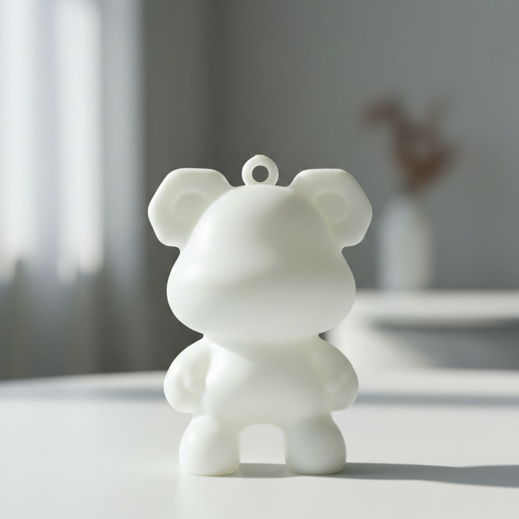 Cute Bear Shape Mini Figure Keychain (1 Pc)