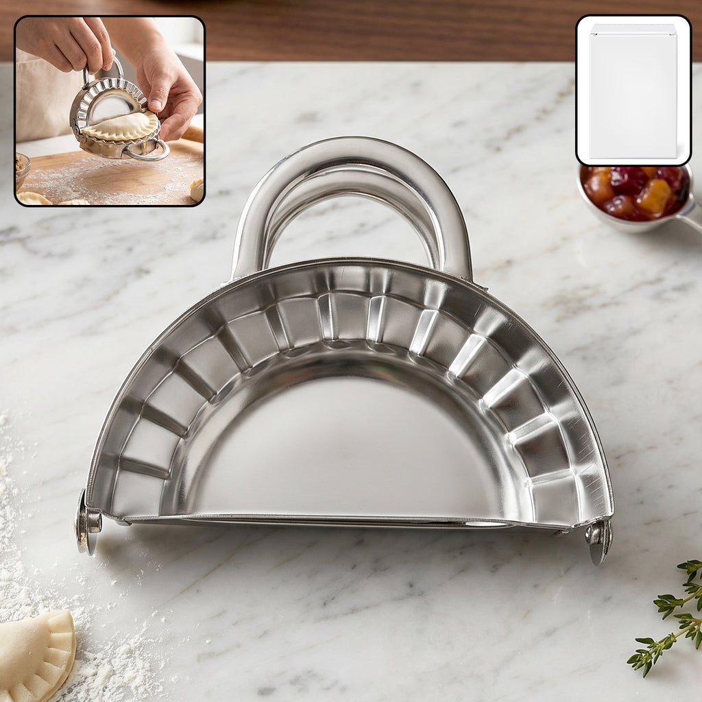 Ss Dumpling Mould Gujiya Maker Stainless Steel Momos Maker Kitchen Tool (1 Pc)