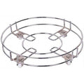3018 Stainless Steel Gas Cylinder Trolley With Wheels Lpg Cylinder Roller Stand Movable Trolley