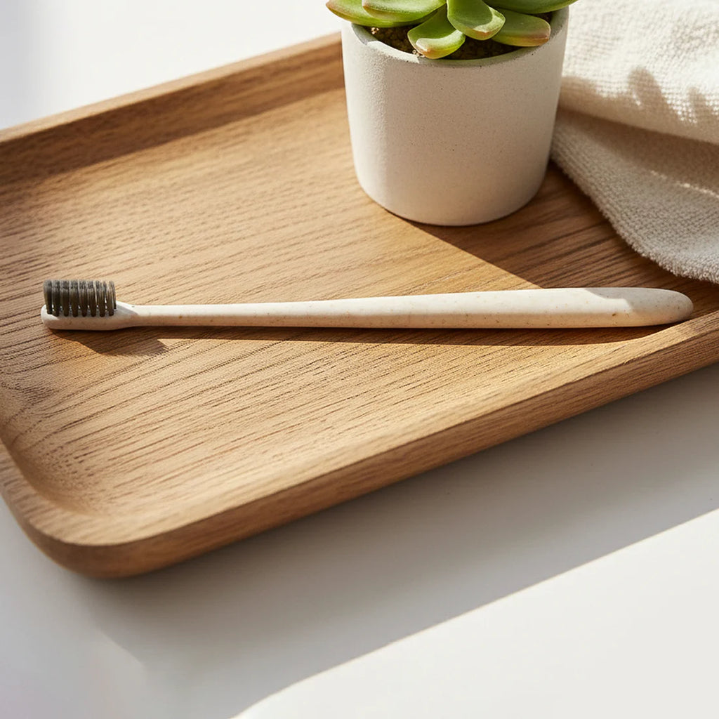 Wheat Straw Toothbrush Women Men Soft-bristle Toothbrush Oral Care Tooth Brush Manual Toothbrush For Deep Cleaning Dental Care (1 Pc) - 12579