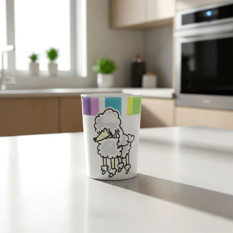 Cute Cartoon Melamine Drinking Glass (Approx 250ml  1 Pc)