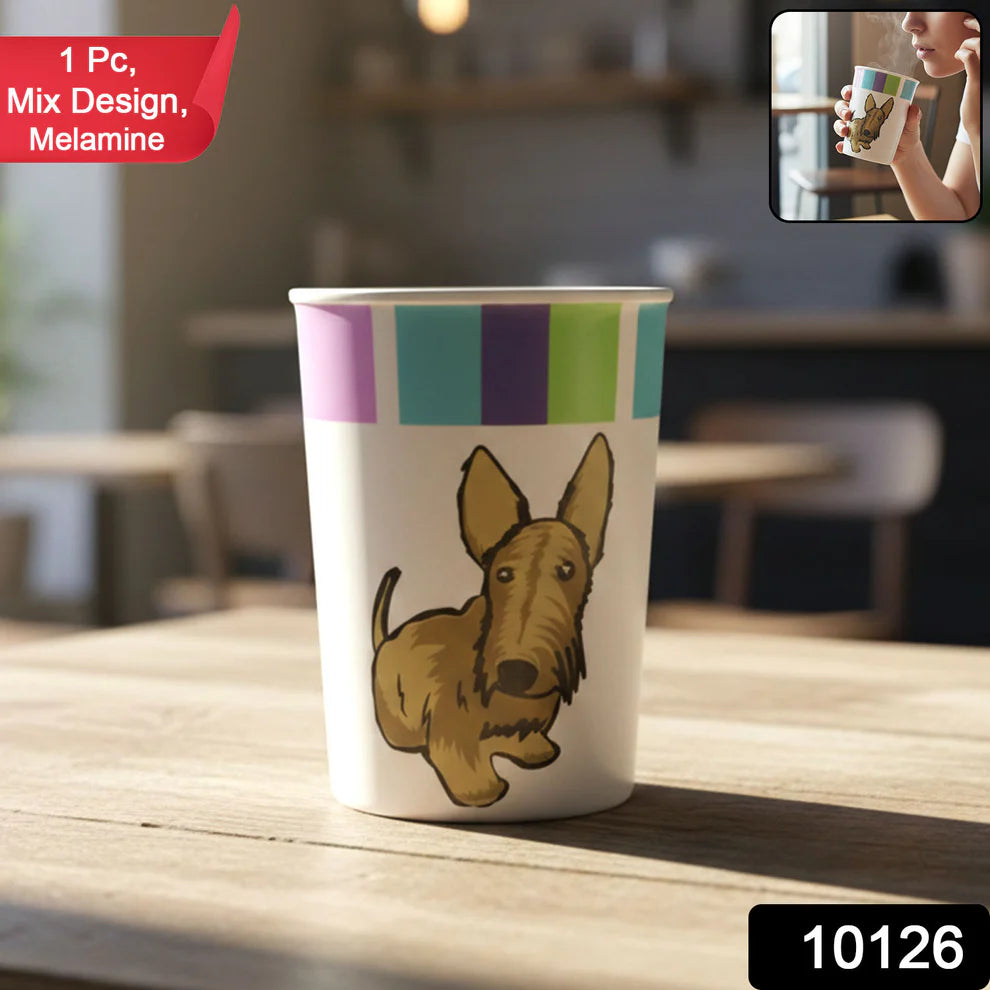 Cute Cartoon Melamine Drinking Glass (Approx 250ml  1 Pc)