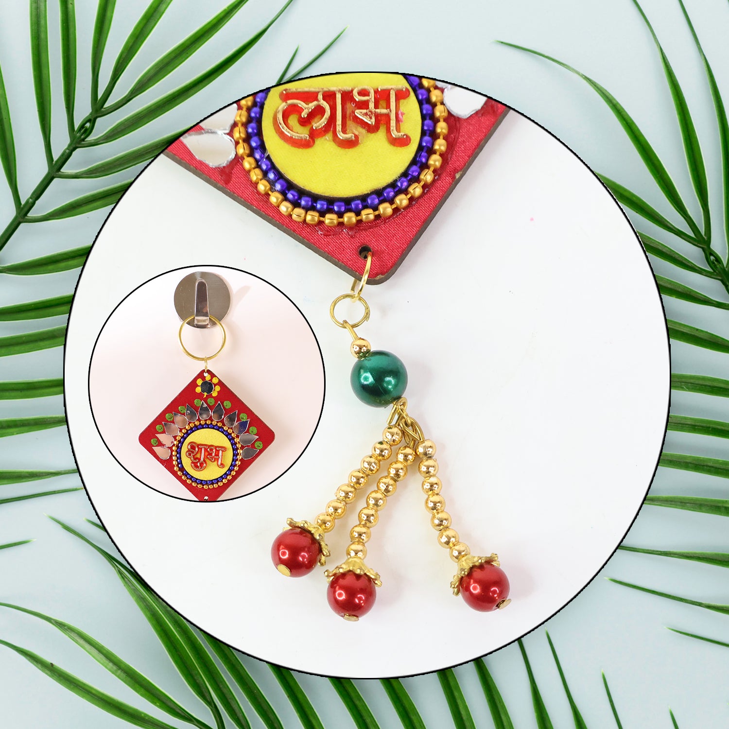 Traditional Labh Shubh Decorative Wall Hanging (1 Pc)