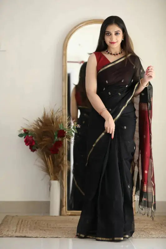 Cotton Saree  The Elegant Contrast Collection