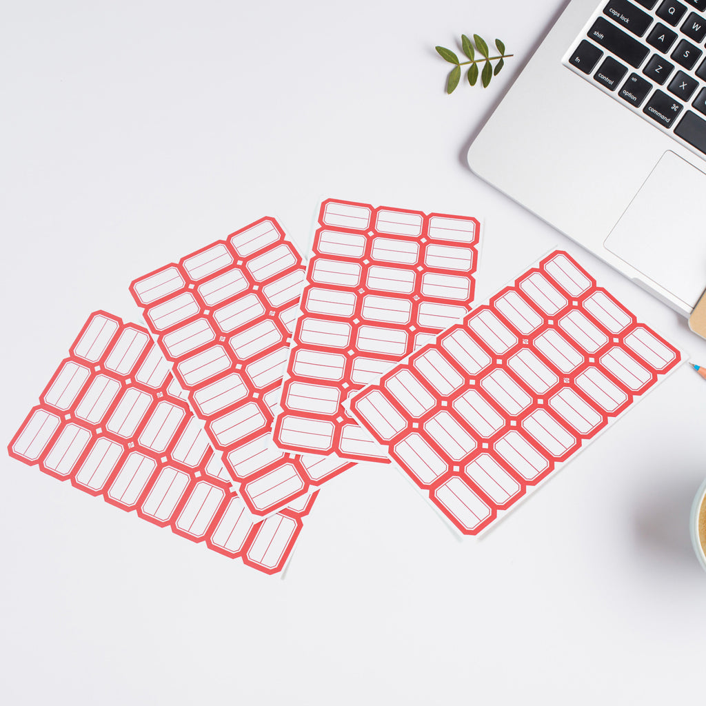Multipurpose Blank Label Sticker Sheets (10 Sheet Set)