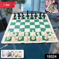 Big Premium Portable Chess Set Plastic Chess Pieces (1 Set)
