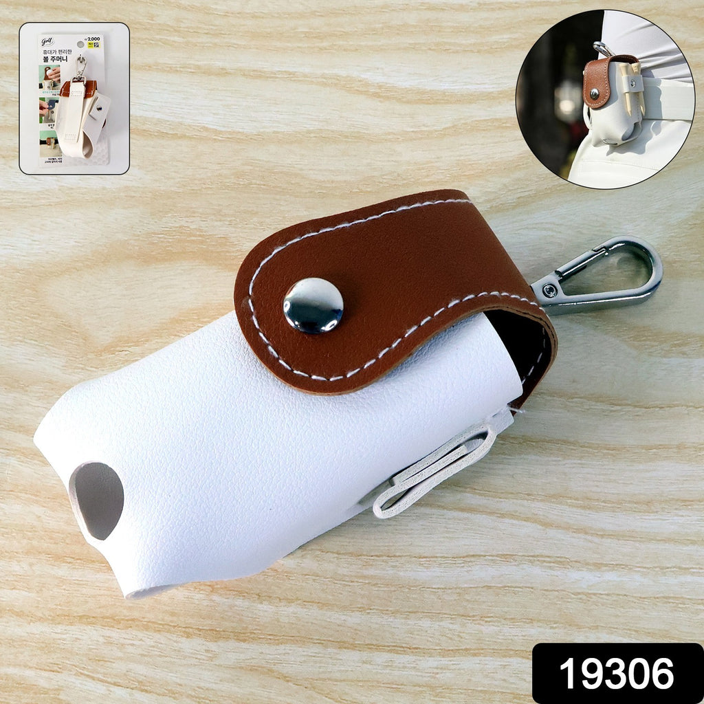 Golf Tees Holder  Mini Ball Pouch With Carabiner - (1 Pc)