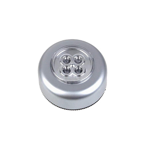 1716 4 Led Battery-powered Wireless Night Light Stick Tap Touch Lamp Stick-on Push Light For Closets Cabinets Counters Or Utility Rooms Cordless Touch Light