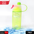 7451 Spray Water Bottle For Drinking Sports Water Bottle Cycling Bpa Free 600ml For Gym Cycling Running Yoga Climbing Hiking Mountaineering