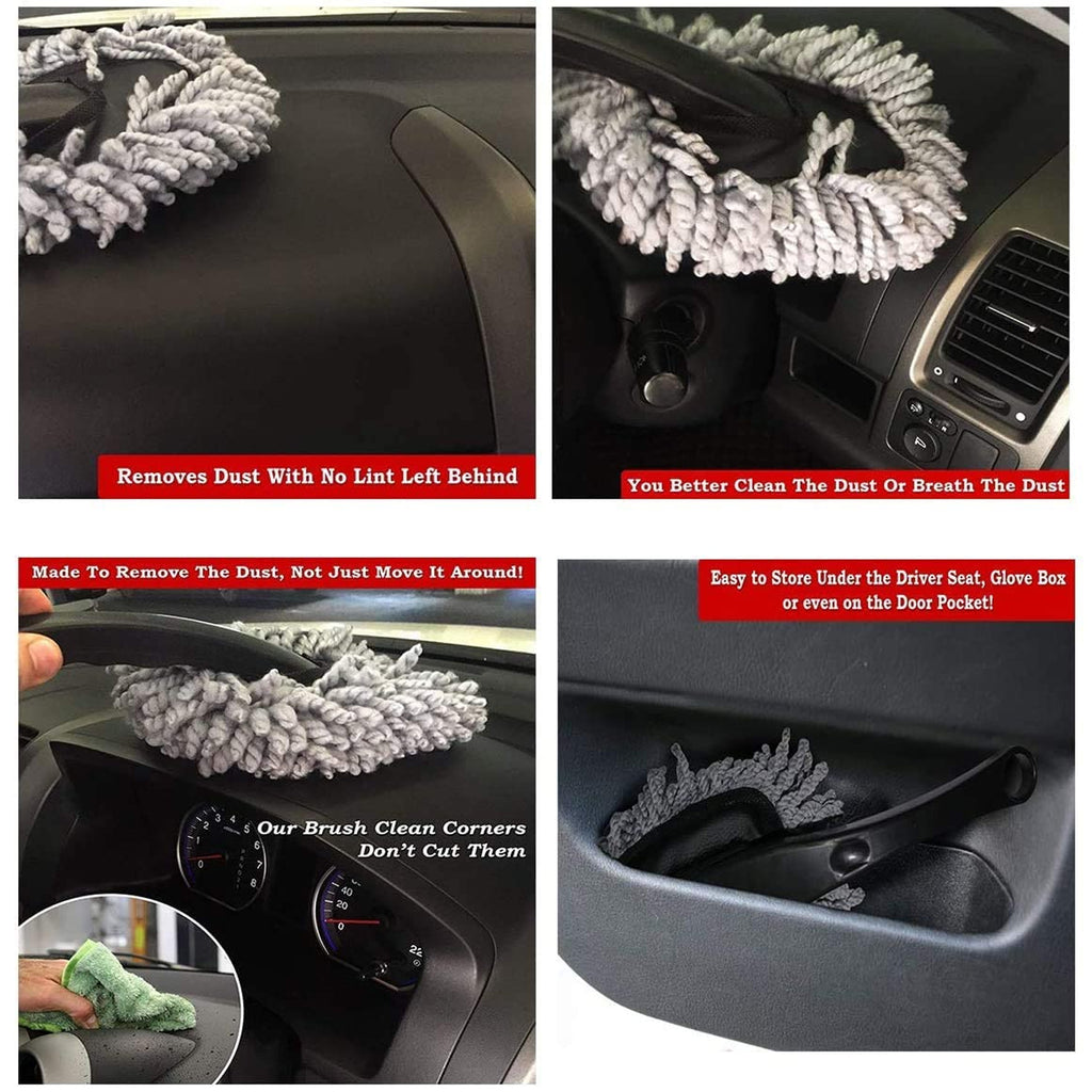 4098 Car Wash Cleaning Brush Microfiber Dusting Tool Duster Dust Mop Home Cleaning For Cleaning And Washing Of Dirty Car Glasses Windows And Exterior.