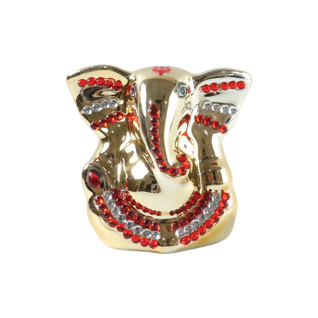 Golden Lord Ganesha Idol Decorative Showpiece (1 Pc)