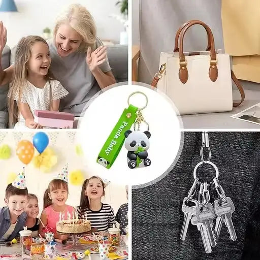 Cartoon Character Keychain – Cute Silicone Keyring for Kids