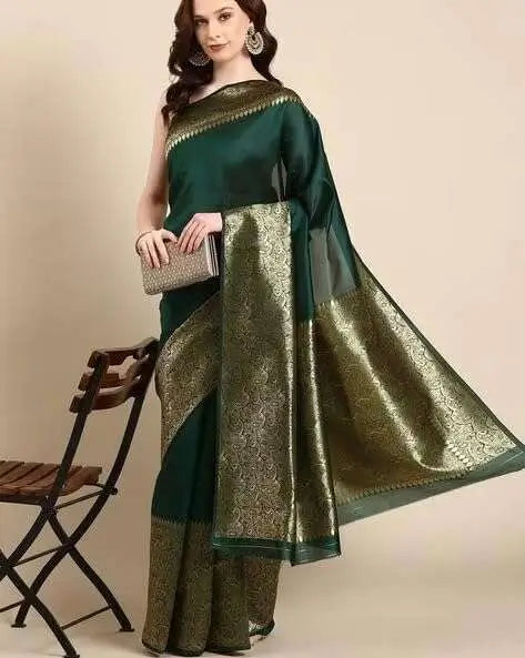 Jacquard Saree  Emerald Elegance Collection