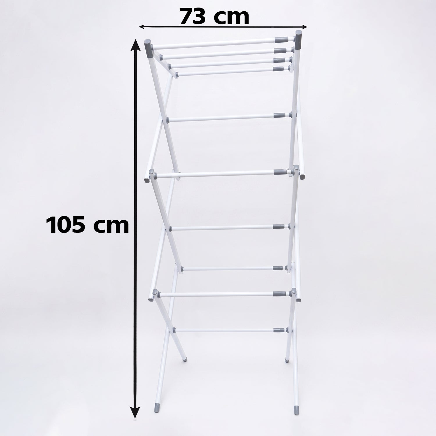 3 Tier Folding Clothes Drying Rack Laundry Cloth Dryer Stand For Balcony (1 Set)