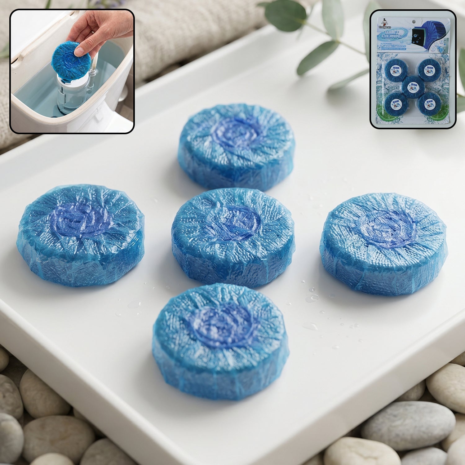 Automatic Flushing Toilet Cleaner  Long-lasting Freshening Solution