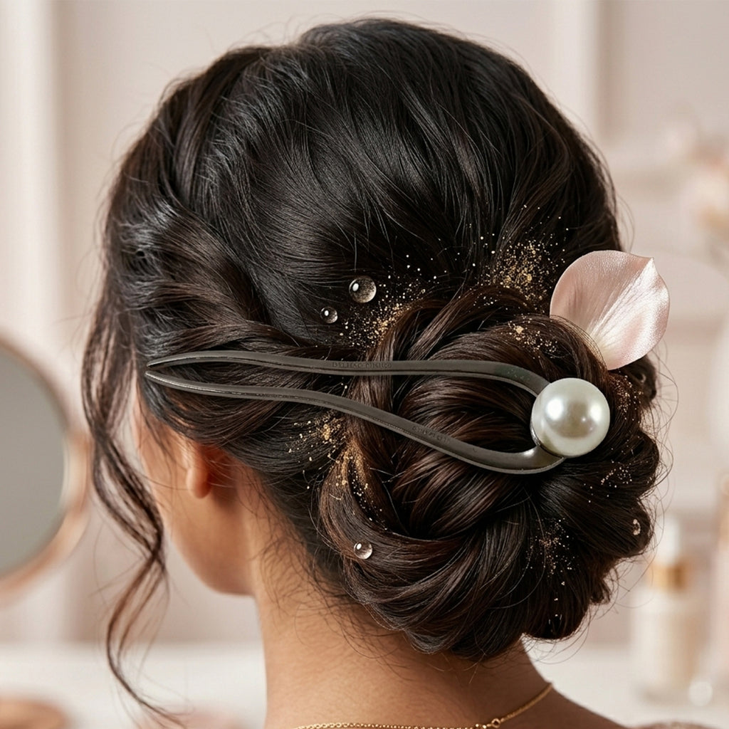 Elegant Pearl Design Hair Pin Clip (1 Pc)