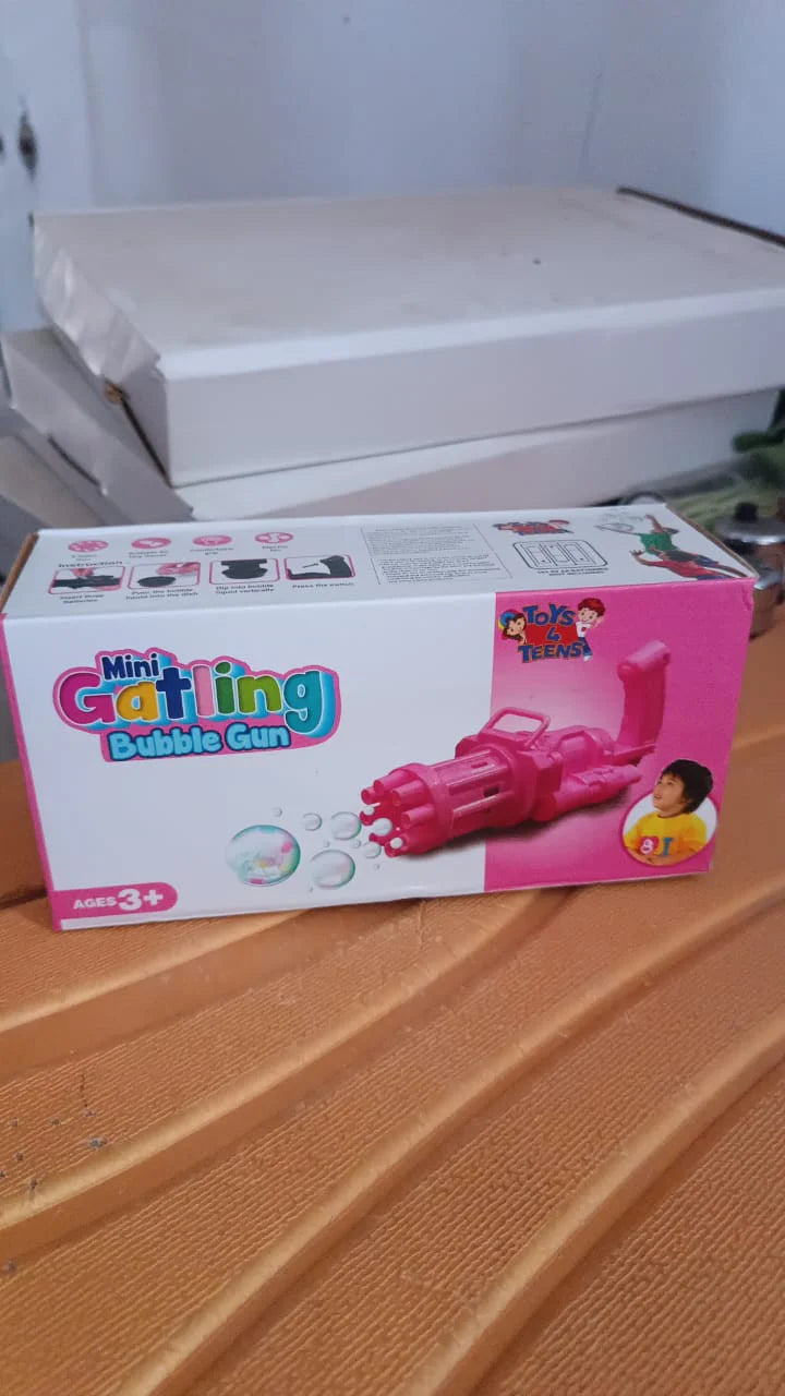 8-hole Battery Operated Bubbles Gun Toys For Boys And Girls