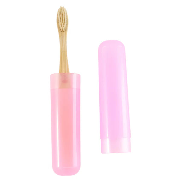 2 In 1 Soft Toothbrush And Tongue With Toothbrush Cover Cleaner Scraper For Men And Women Kids Adults Plastic Toothbrush Cover  Case  Holder (1 Pc) - 12721