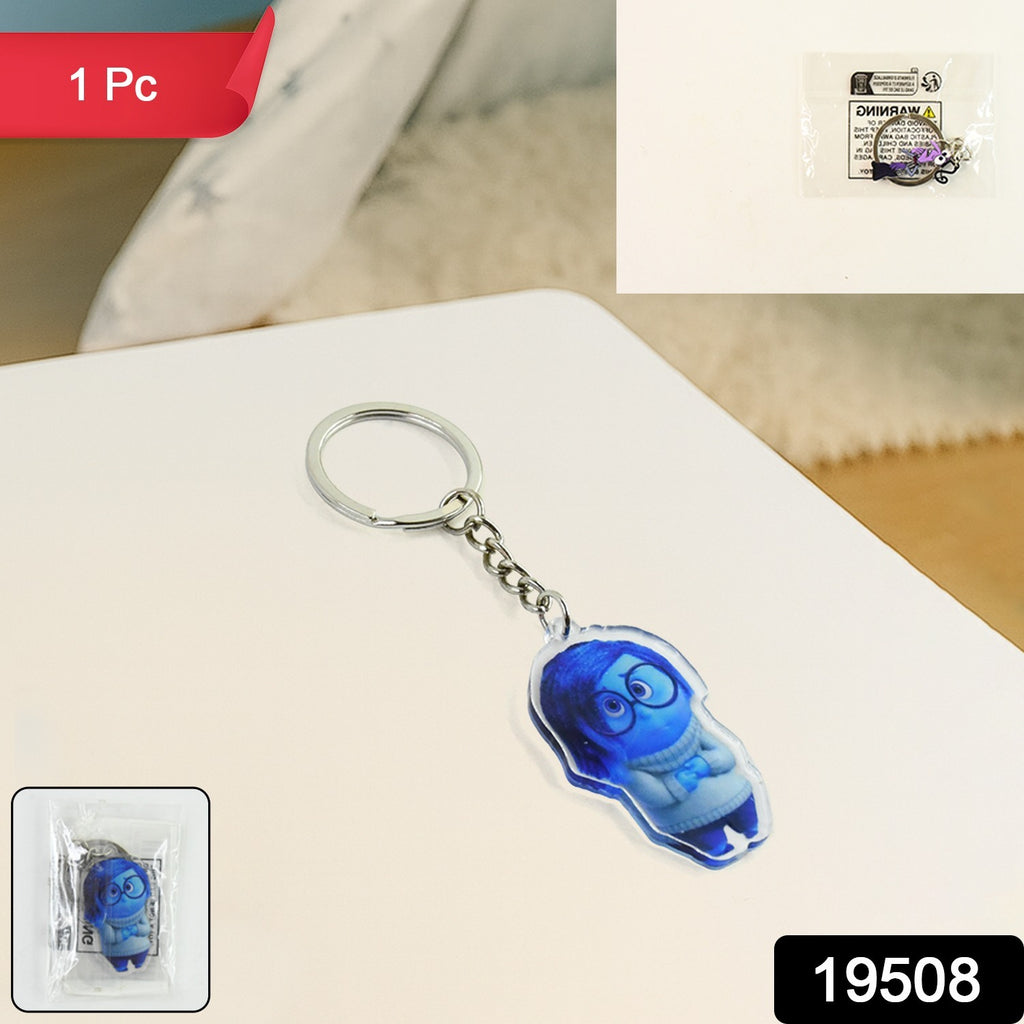 Cartoon Character-themed Acrylic Keychain (1 Pc)