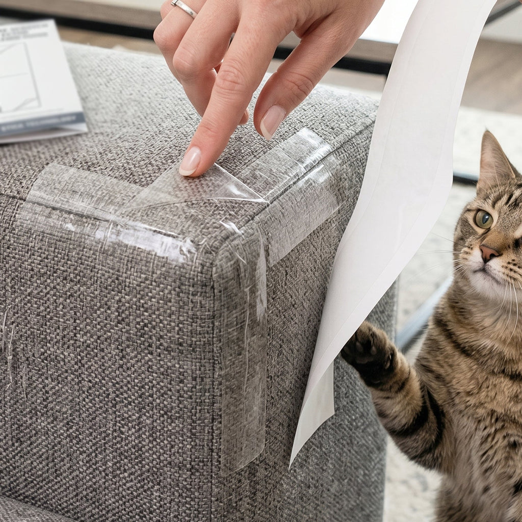 Cat Scratch Furniture Protector  Clear Anti Scratch Tape Set Of 5