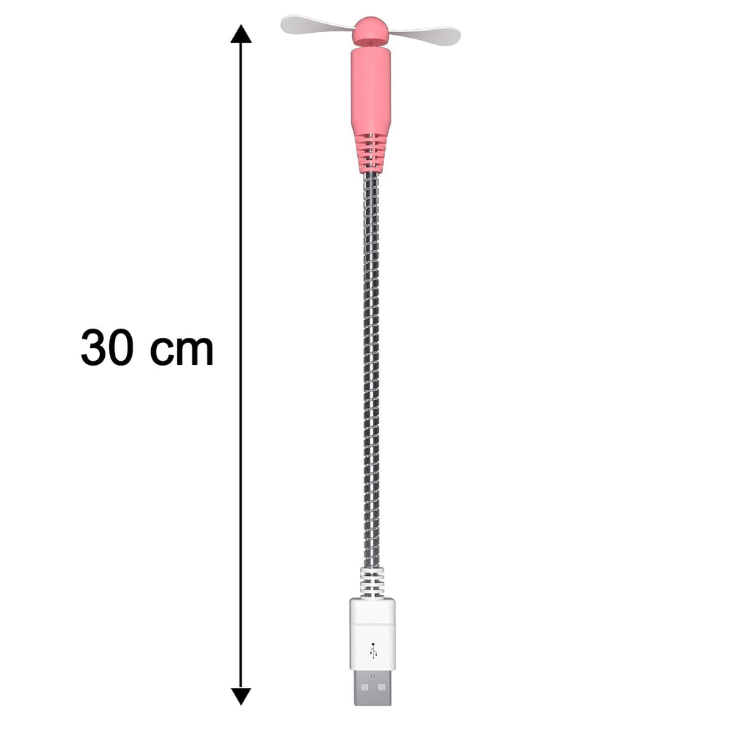 Flexible Usb Mini Fan With Gooseneck Neck For Laptop And Desk Cooling (1 Pc)