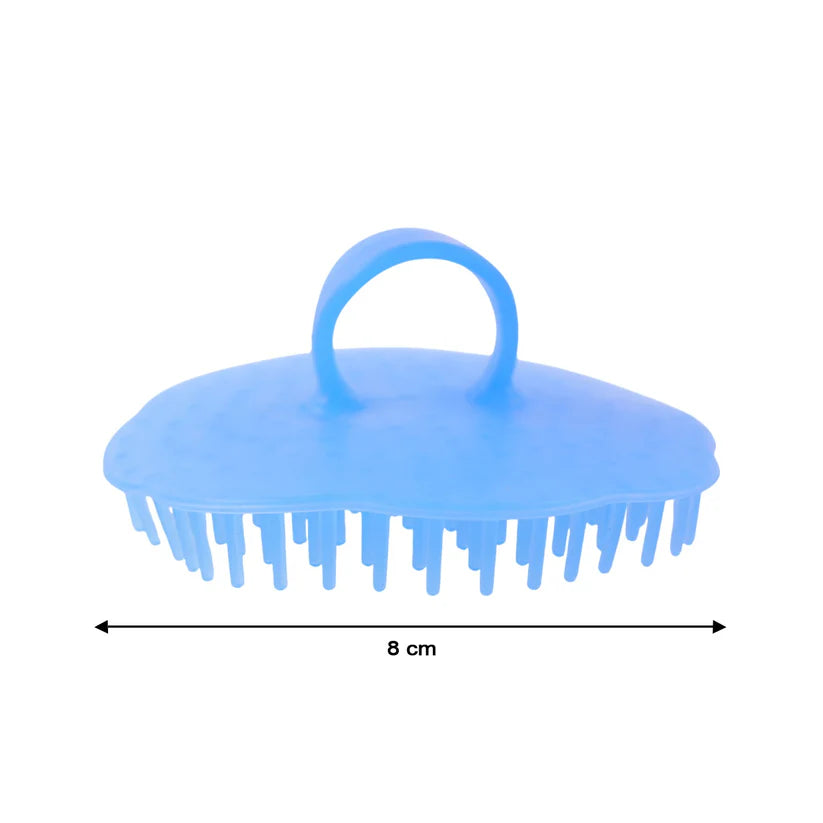 Ergonomic Plastic Scalp Massager Shampoo Brush (1 Pc)