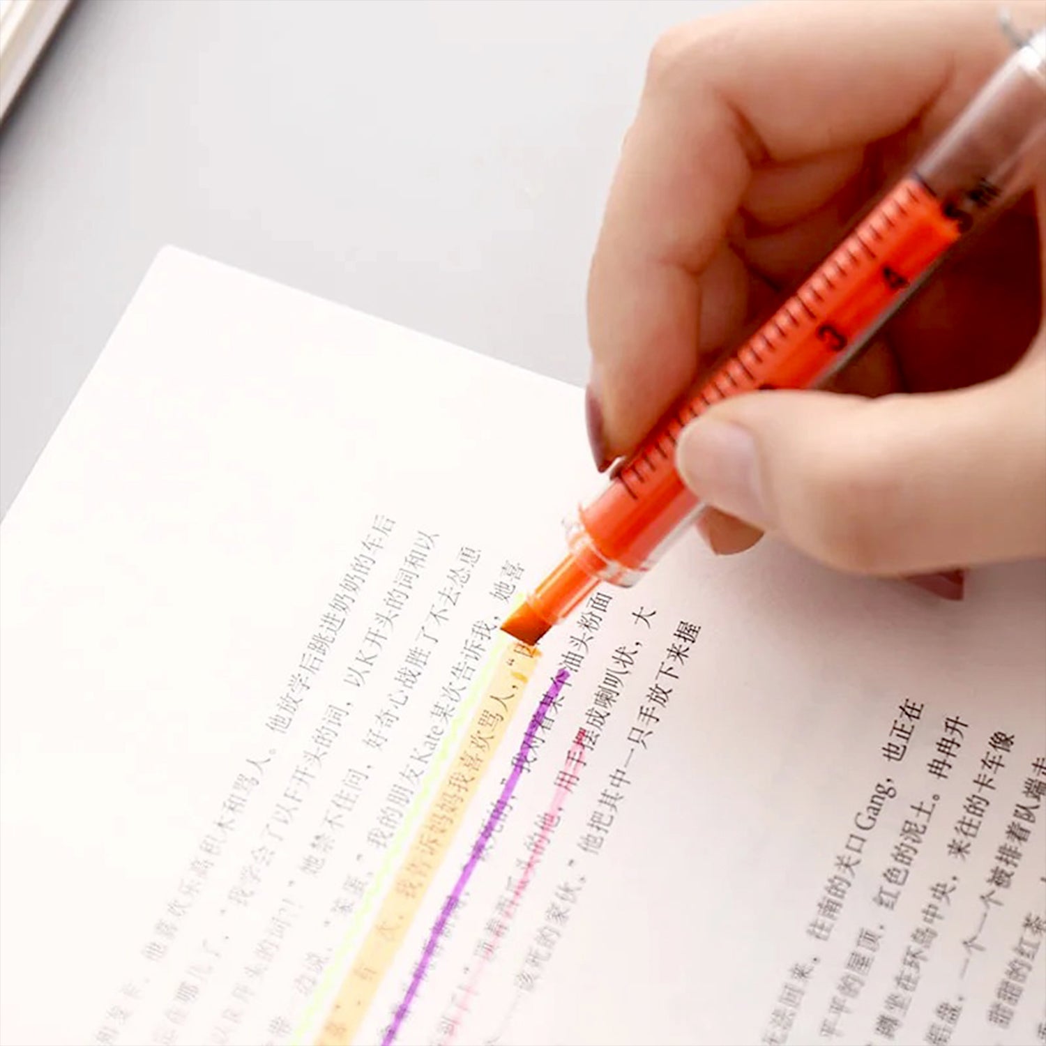 8869 Creative Highlighter Pens Fluorescent Marker For Kids Watercolor Highlighter Marker Pen Perfect For Bible Study Classroom And Office For Children And Students (1 Pc)