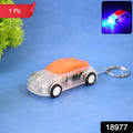 Mini Car Shape Led Keychain Light +(1 Pc Random Color)