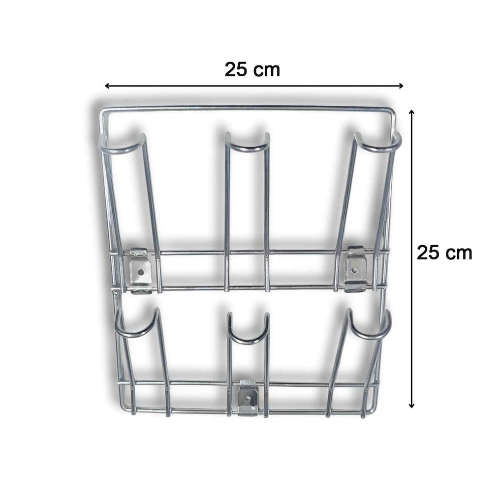 Wall-mounted Stainless-steel Cup  Mug Holder Rack (25 X 25 Cm 1 Pc)