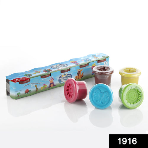1916 Non-toxic Creative 100 Dough Clay 5 Different Colors (Pack Of 5 Pcs)