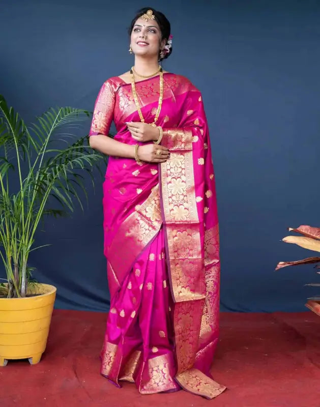 Jacquard Saree  The Royal Emerald Collection