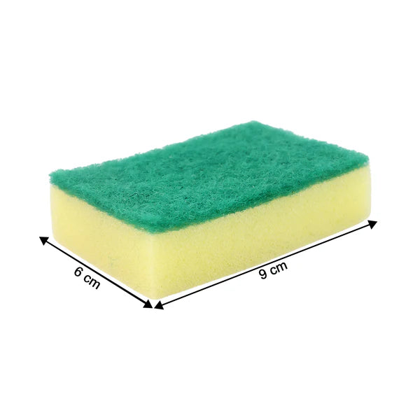 Multi-purpose Medium 2 In 1 Color Scratch Scrub Sponges Sponge Wear Resistance Dish Washing Tool High Friction Resistance Furniture For Refrigerator Sofa For Kitchen Household (1 Pc)