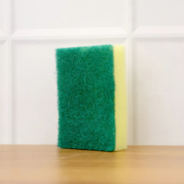 Multi-purpose Medium 2 In 1 Color Scratch Scrub Sponges Sponge Wear Resistance Dish Washing Tool High Friction Resistance Furniture For Refrigerator Sofa For Kitchen Household (1 Pc)