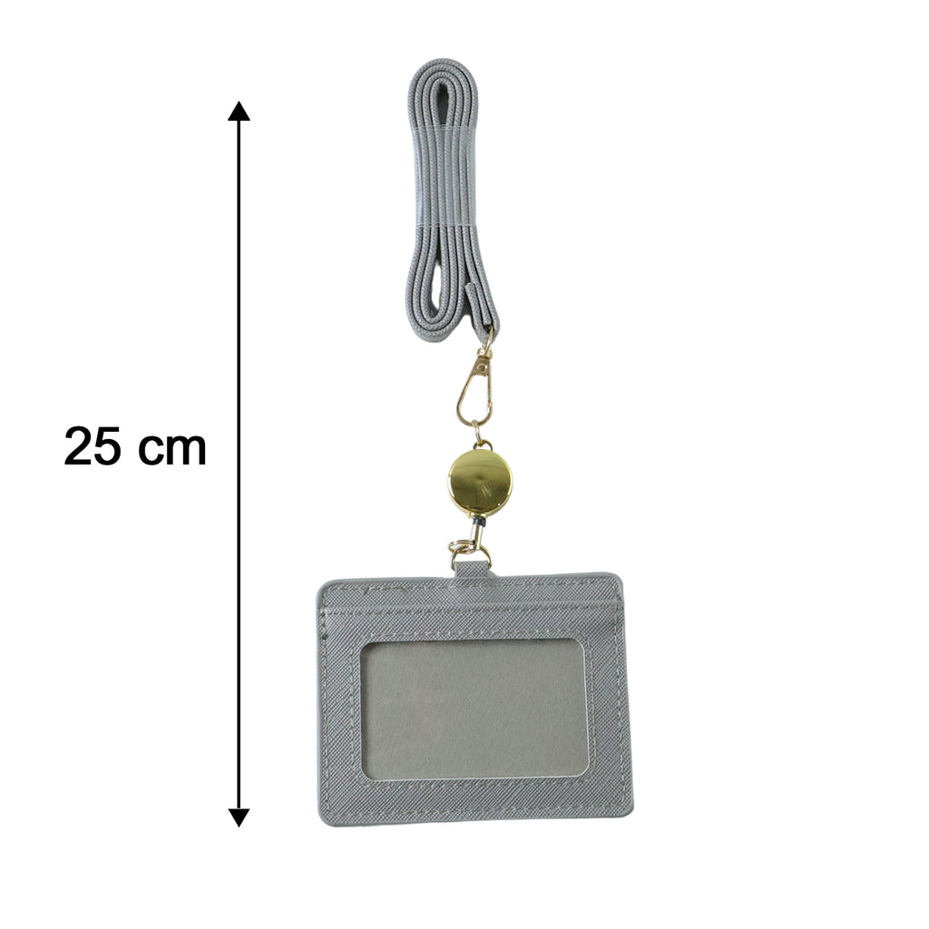 Premium Id Card Holder With Adjustable Neck Strap (1 Pc)