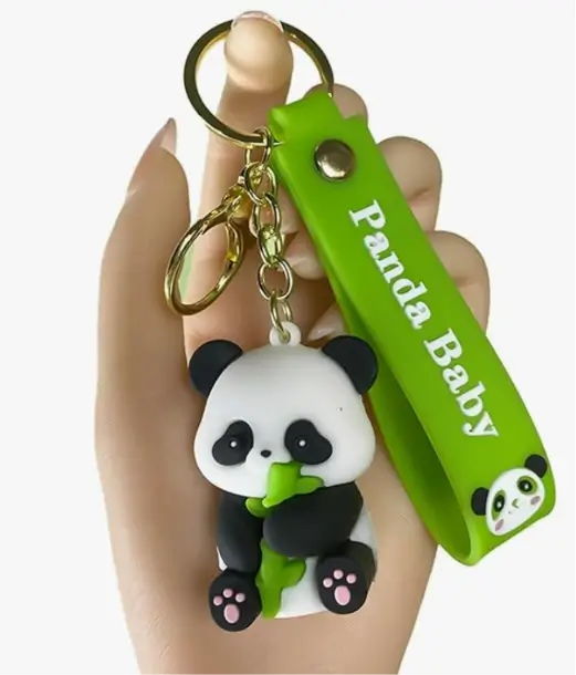 Cartoon Character Keychain – Cute Silicone Keyring for Kids