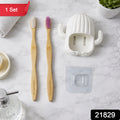 Premium Wall Mounted Toothbrush Holder Set (1 Set)