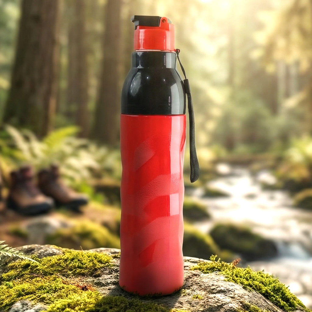 Plastic 1000 Ml Approx Sports Water Bottle (1 Pc)