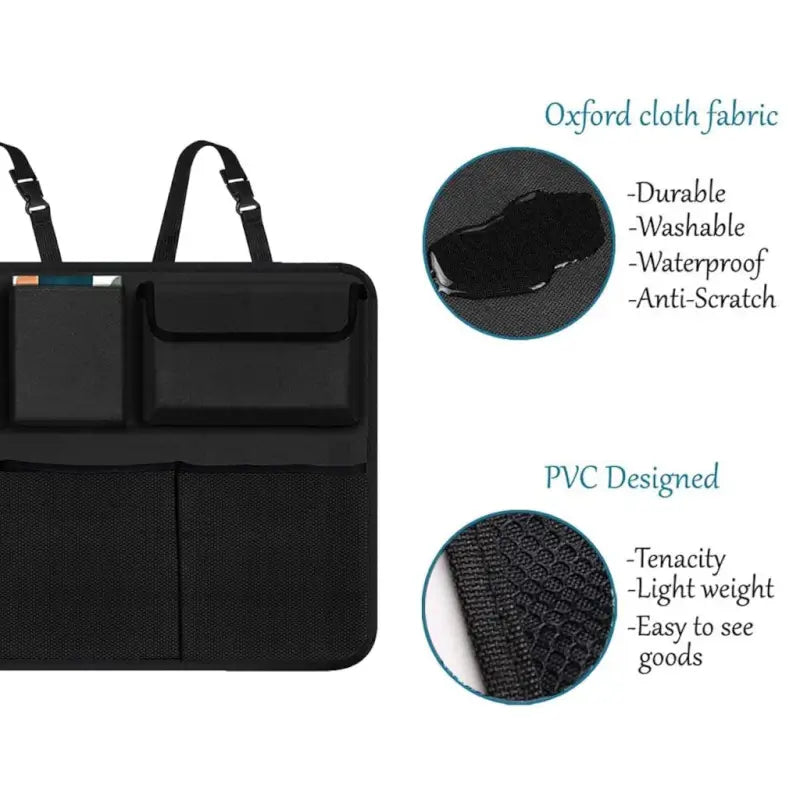 Car Backseat Organizer – Multi-Pocket Seat Storage Bag for Bottles, Toys, Accessories & Travel Essentials
