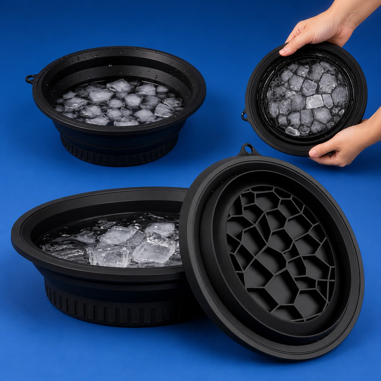Collapsible Ice Bath Bowl for Facial Ice Therapy & Skin Care