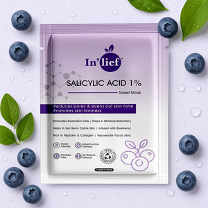 Inlief Salicylic Acid 1 Clarifying Pore-refining Facial Sheet Mask (2 Pc)