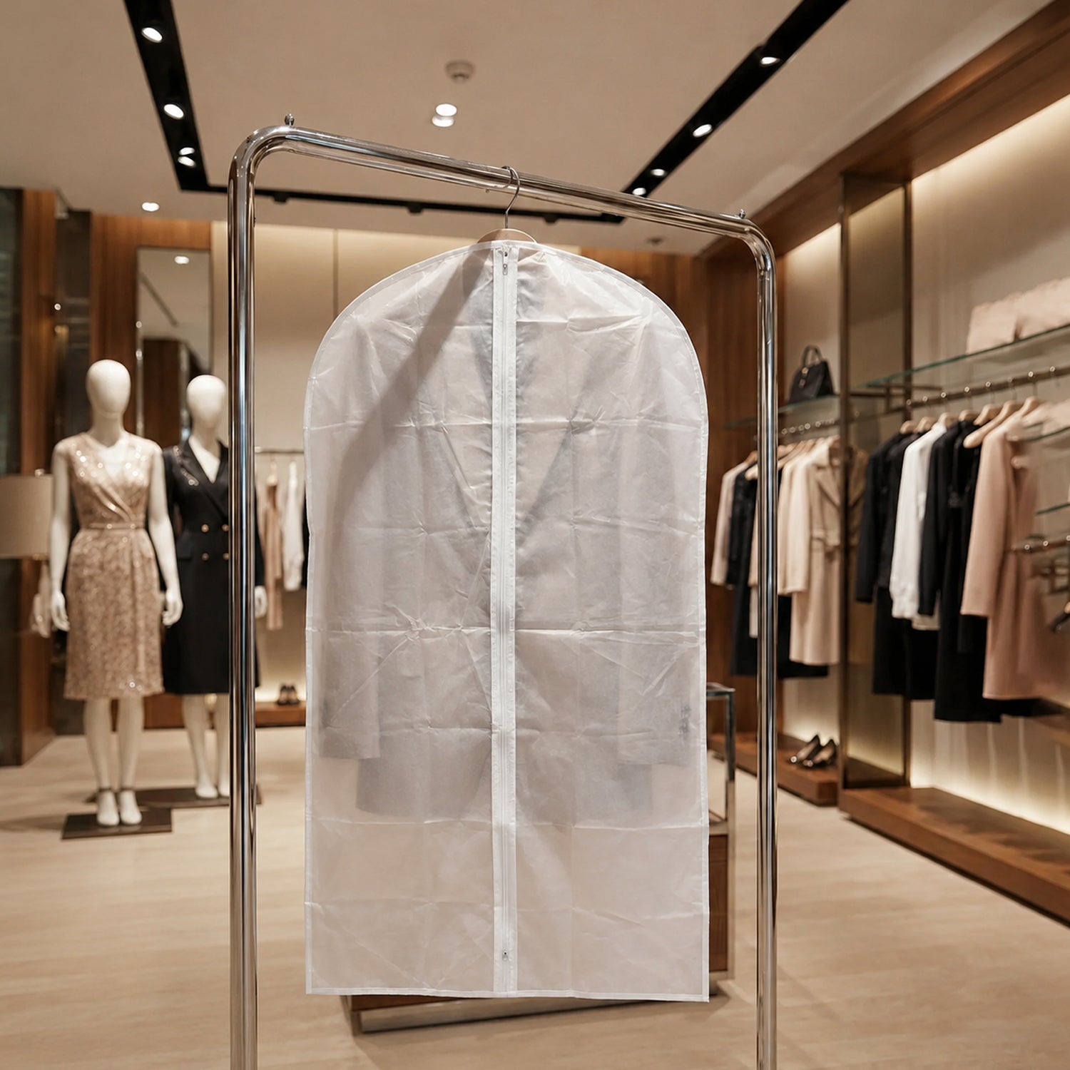 Foldable Non Woven Suit Cover  Coat Cover (5 Pc Set)