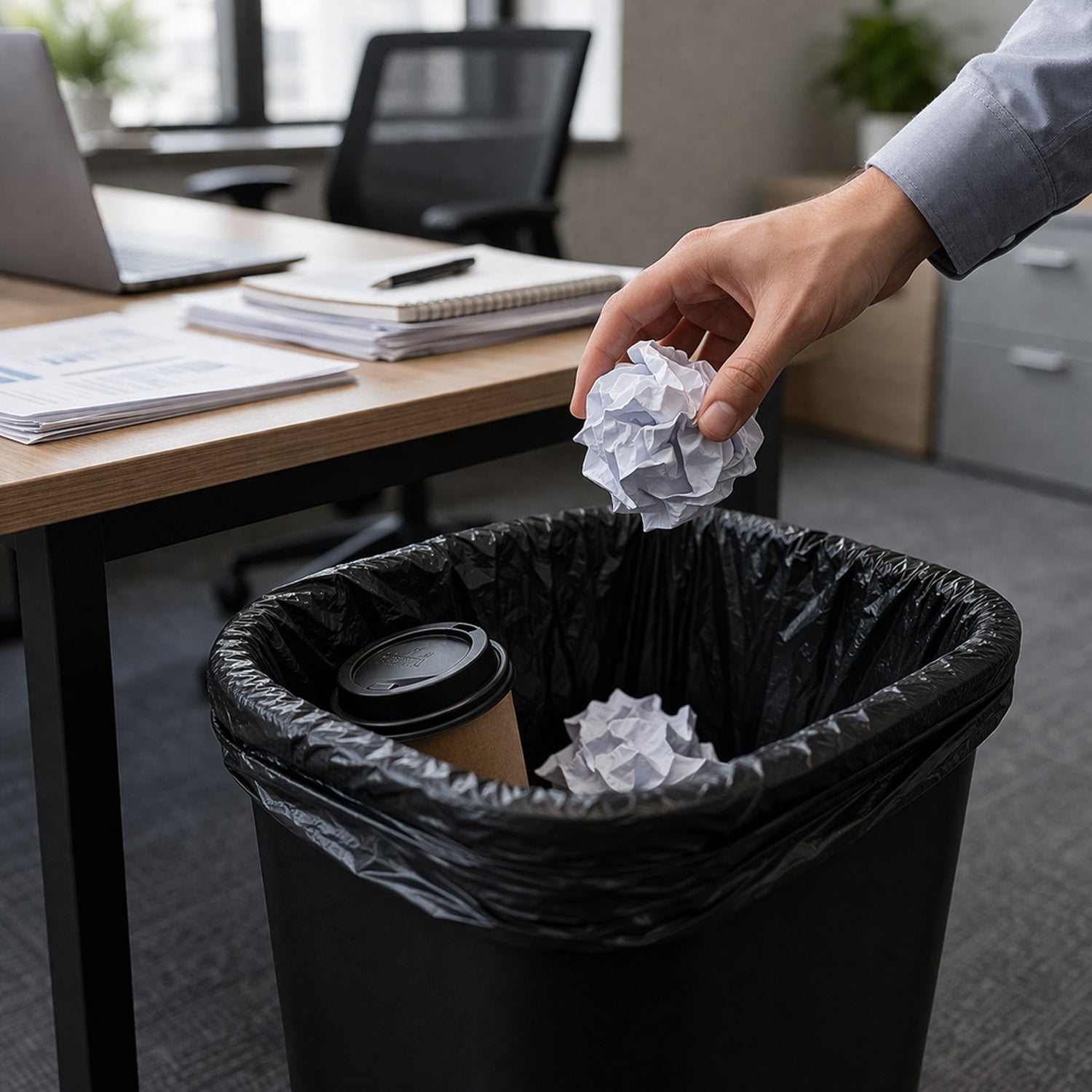 Heavy Duty Garbage Bags Roll (30 Bags 45x50 Cm)