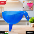 17555 Plastic Funnel For Pouring Oil Sauce Water Juice Cooking Oil Powder Small Food-grains Food Grade Plastic Funnel (1 Pc)