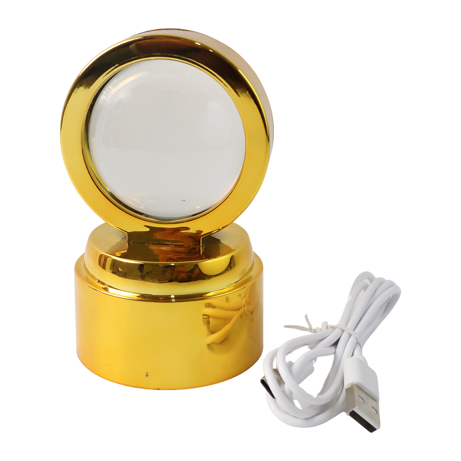 Bajrang Bali 3d Crystal Ball Night Light With Led Illumination (1 Pc)