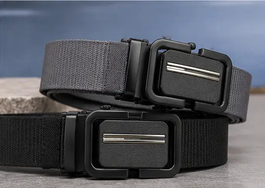 Men's Textured PU Leather Belt – Stylish Casual & Formal Adjustable Waist Belt for Men