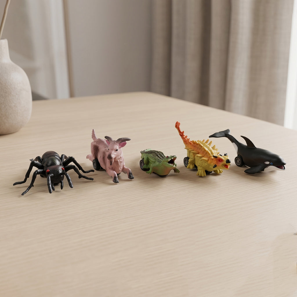 Kids Animal Pull Back Toy (1 Pc Mix Design)