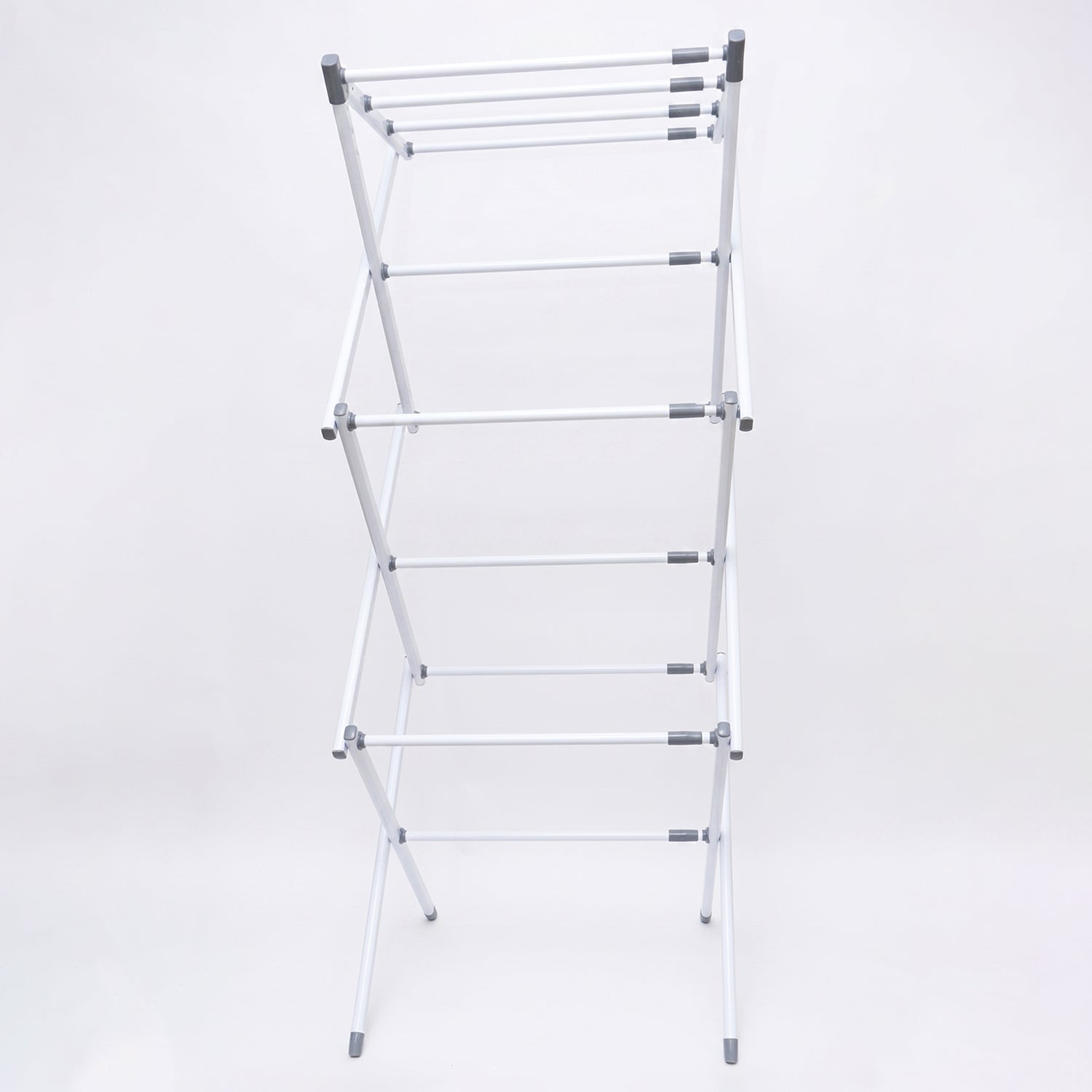3 Tier Folding Clothes Drying Rack Laundry Cloth Dryer Stand For Balcony (1 Set)