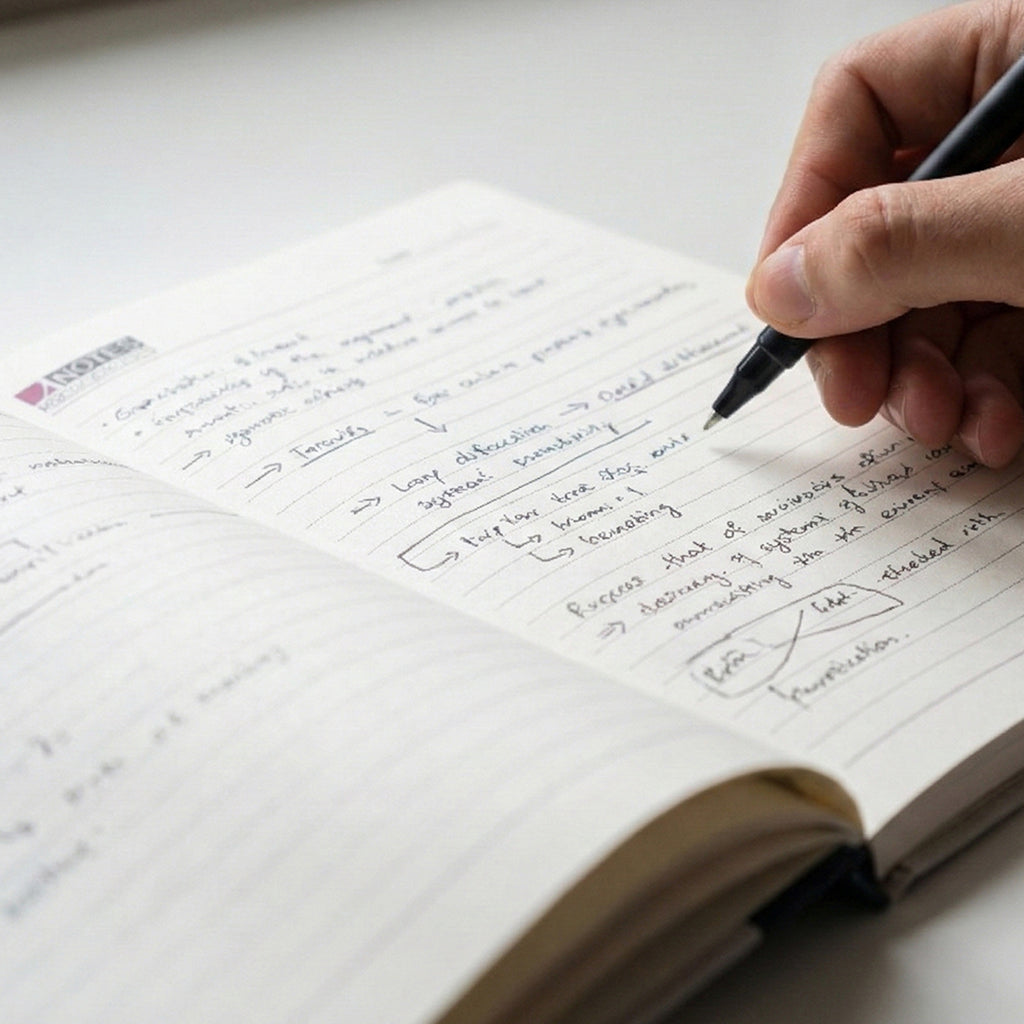 Hardbound Ruled Notebook (1 Pc  100 Pages  240x180mm)
